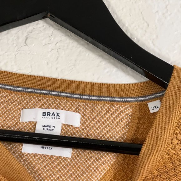 BRAX Rick Hi-Flex Honeycomb Knit Cotton Blend Crewneck Sweater Men's Size XXL - Picture 4 of 6